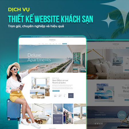 Dịch vụ thiết kế website khách sạn trọn gói, chuyên nghiệp và hiệu quả